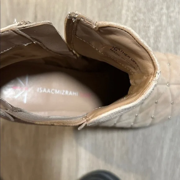 Quilted Tan Ankle Boots - Picture 7 of 8